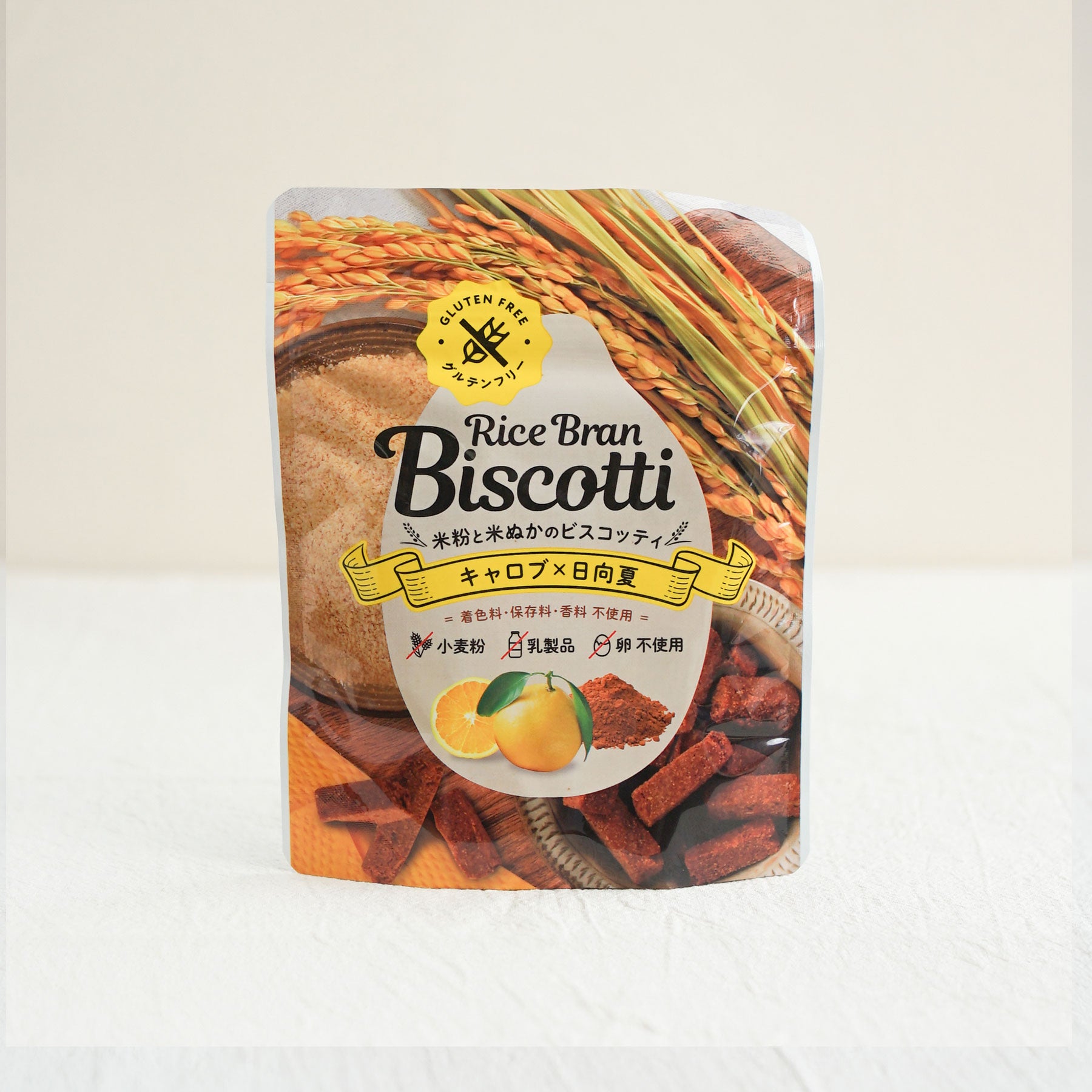 Rice Bran Biscotti Gluten Free, Organic and Vegan-Friendly