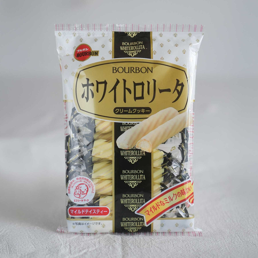 BOURBON White Rollita Japanese White Chocolate Cookie